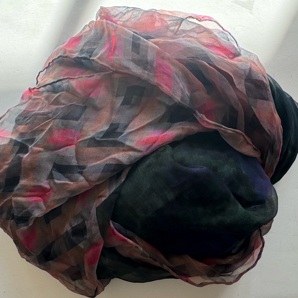 Dries Van Noten Multicolor Silk Rectangular Scarf - image 4